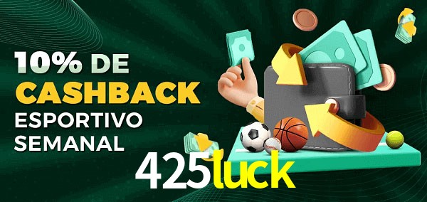 10% de bônus de cashback na 425luck